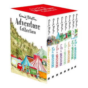 布莱顿少年冒险团8册英文版 Enid Blyton Adventure Collection 章节桥梁书 9-12岁儿童侦探冒险推理小说五小伙伴作者伊妮德布莱顿