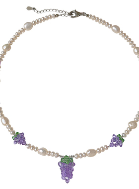 sanni温柔浪漫紫天然淡水珍珠