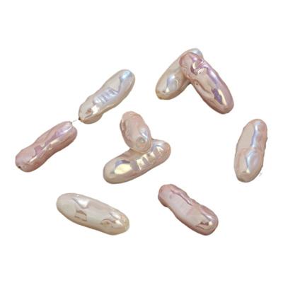 高端天女仿海水珍珠 异形长条仿珍珠DIY串珠项链手链饰品8*20mm
