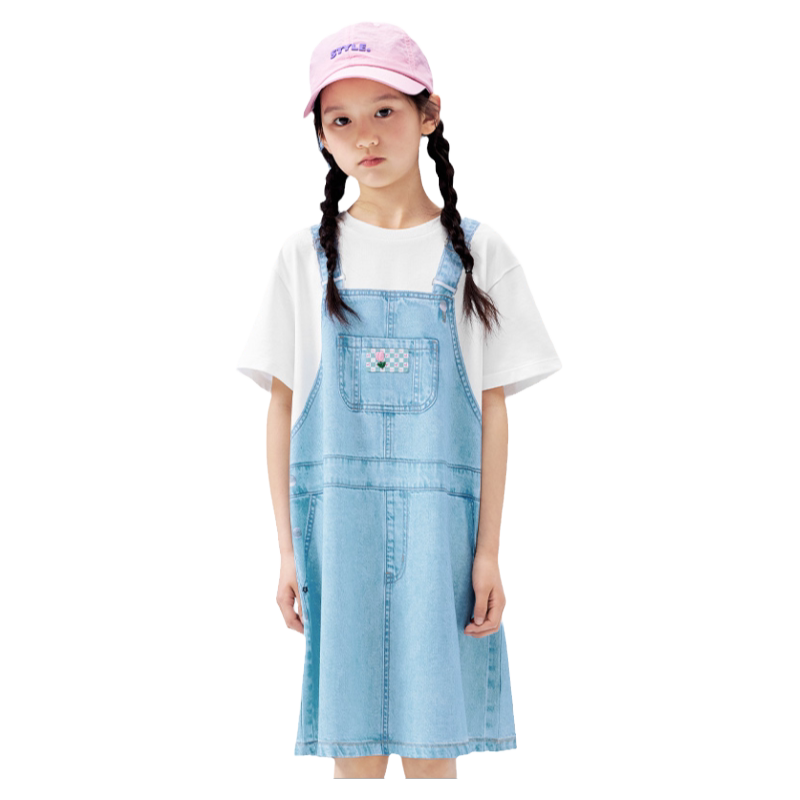 巴拉巴拉女童连衣裙速干牛仔裙夏