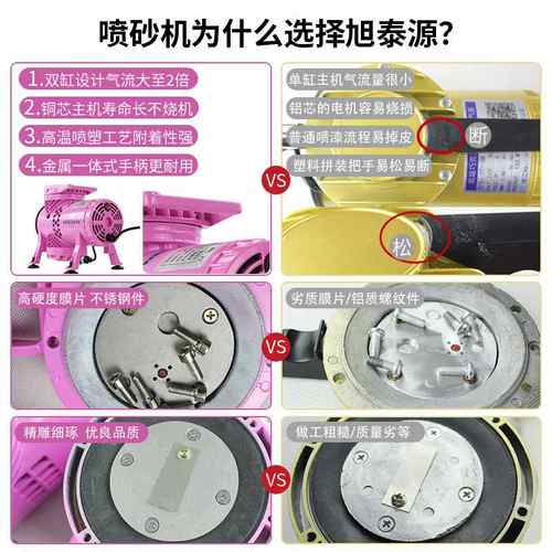 旭泰源99168三缸慕斯喷砂机法式甜品烘焙巧克力喷砂枪蛋糕喷色笔