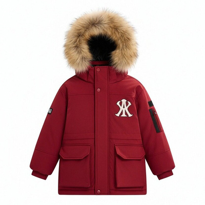 鸭鸭儿童羽绒服短款男童女童