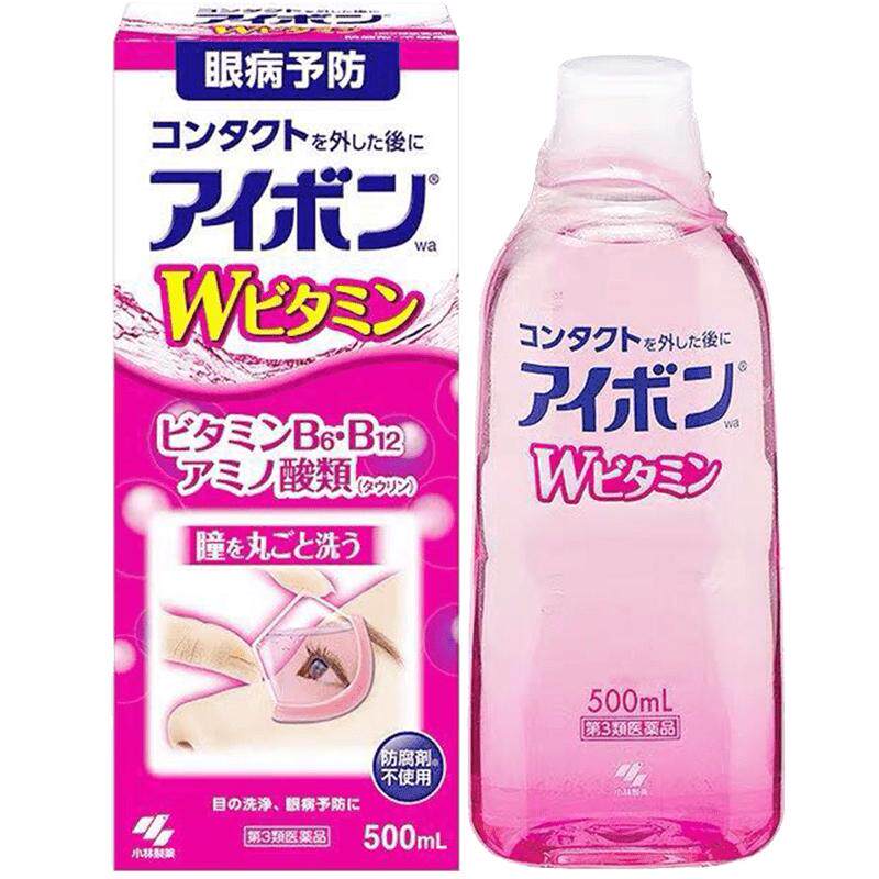 小林制药景甜同款日本洗眼液3-4度粉红色清凉维他命型进口500ml