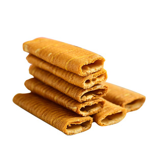 哥布林流心蛋酥咸蛋黄芝士榴莲味注心夹心鸡蛋卷办公室休闲零食