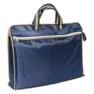 B4手提牛津高档文件帆布袋商务办公大收纳资料会议公文包定制logo