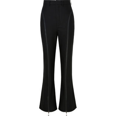 【折扣】MARRKNULL Deformation女拉链缀饰羊毛混纺长裤