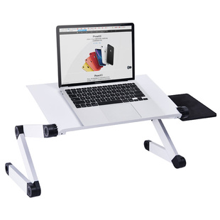 zaiwan床上电脑桌懒人躺着办公追剧小桌子折叠笔记本散热支架学生宿舍床用膝上桌卧室飘窗专用悬空看书神器