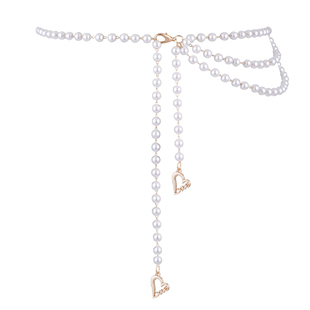 珍珠腰链女多层配连衣裙子收腰小香风装饰毛衣细腰带配饰2025新款