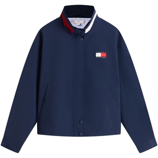 【可收纳帽】Tommy26春夏男装撞色外套/【拼色立领】女装运动夹克
