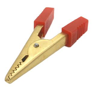 50mm大号纯铜鳄鱼夹加厚全铜物理实验测试测试夹电池充电夹电线夹