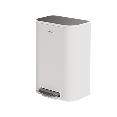 ecoco垃圾桶家用客厅轻奢高档2025新款厨房客厅现代高颜值带盖桶