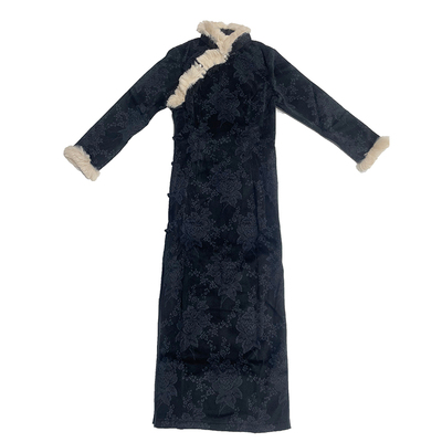 加厚冬季旗袍日常复古风改良旗袍