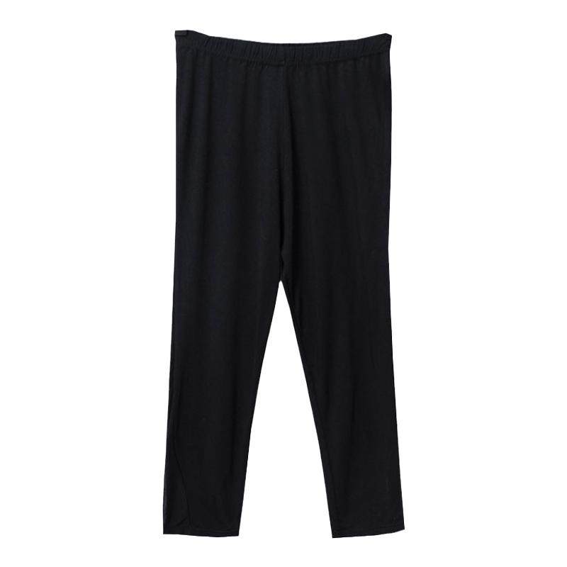 夏季打底裤2023新品莫代尔拼接网纱薄款七分裤女外穿弹力胖MM大码