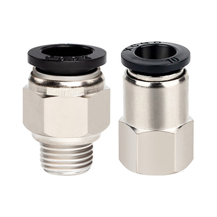 星辰气动气管直弯接头PC/PLC4-M3/M5-PCF8-02/6-01/10-03快速快插