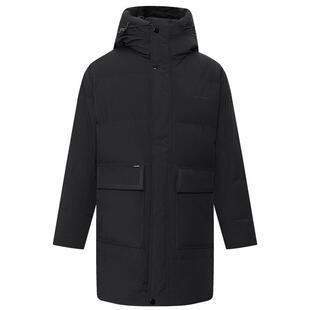 利郎官方 羽绒服男士连帽中长款2025冬季新款保暖商务休闲外套男