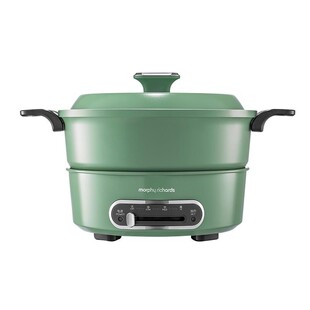 摩飞多功能电火锅家用分体式鸳鸯火锅烧烤肉蒸煮炒煎电煮锅电火锅