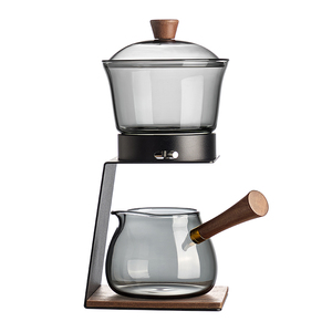 玻璃自动一键茶水分离泡茶器