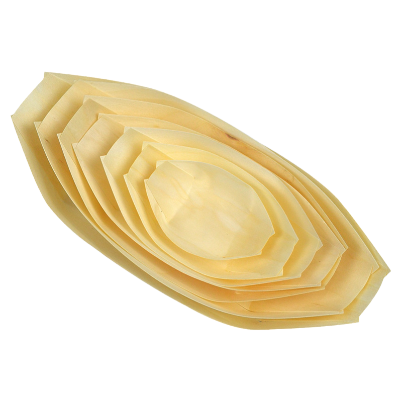 一次性小木舟刺身点缀盒寿司饰品