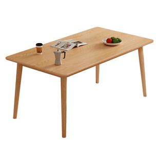 政府补贴馨佰利实木餐桌家用小户型方桌原木风2026新款白蜡木饭桌