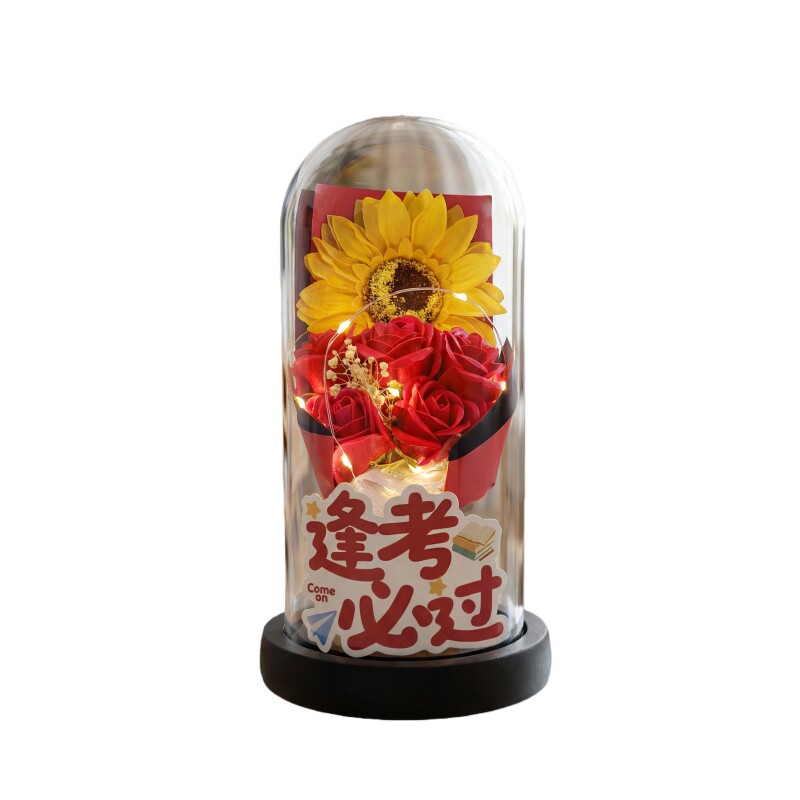中高考毕业升学LED香皂花束
