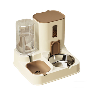 猫碗狗碗猫食盆猫咪自动喂食器饮水一体机狗狗碗猫盆喝水宠物用品