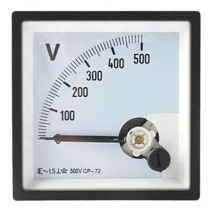 指针式交流电压表CP-72-V家用工业小型机械伏特表头380V伏可定制
