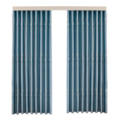 窗帘遮光隔热防晒加高提花窗帘布