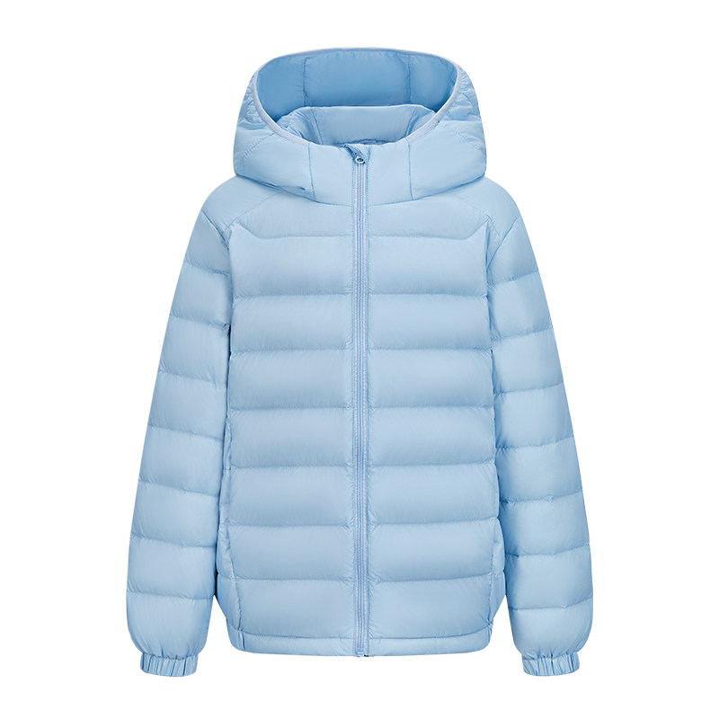 雪中飞短款儿童轻薄羽绒服外套男