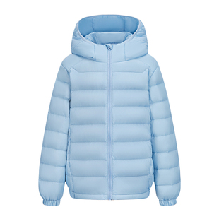 雪中飞儿童轻薄羽绒服男童2026秋冬新款女童短款连帽排骨保暖外套