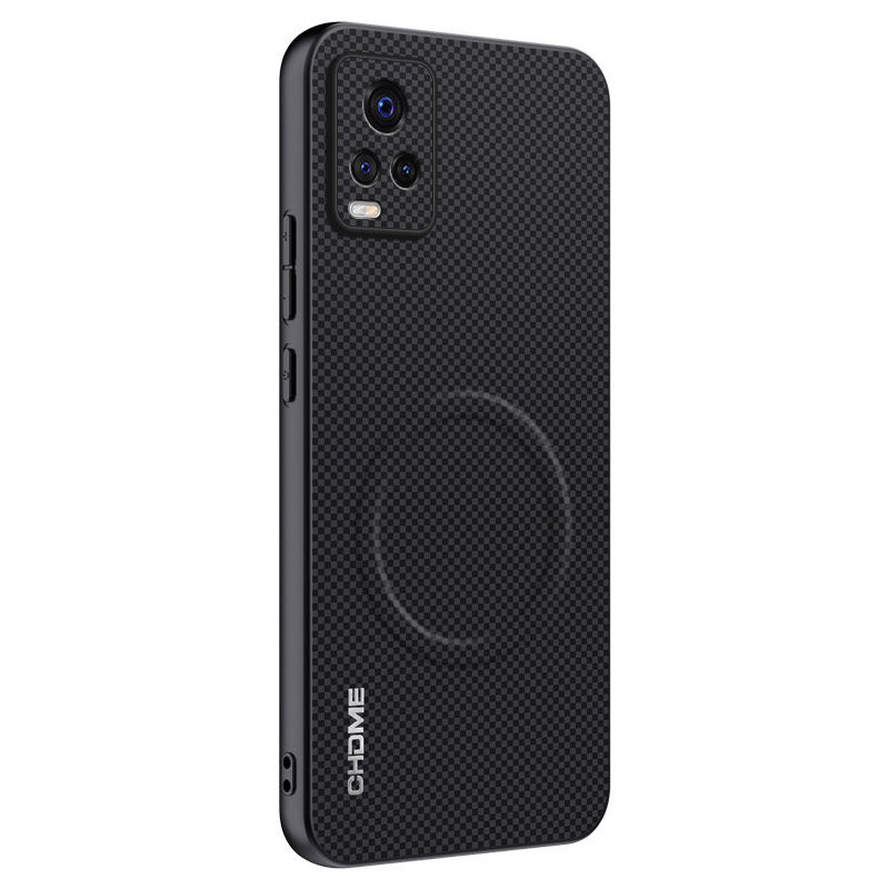 适用vivoS7手机壳皮纹