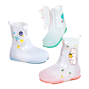 科巢儿童雨鞋套男童女童耐磨防水防滑水鞋女孩雨靴套外穿防水脚套