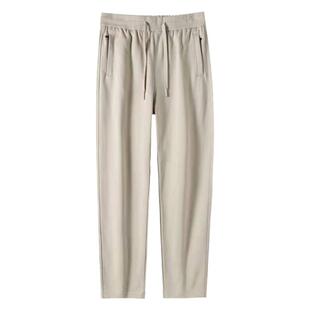 杏色纯棉运动裤女2026新款休闲女裤女式春秋高腰运动裤子秋冬卫裤