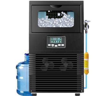 惠康制冰机商用小型奶茶店40kg68kg酒吧大型全自动方冰块制作机器