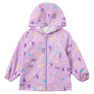 女童防水罩衣洋气外穿防脏儿童羽绒服罩衫围衣女孩宝宝吃饭护衣兜