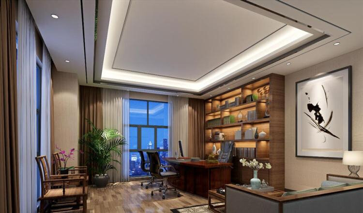 总经理办公室设计效果图 总裁办公室老总办公室董事长办公室
