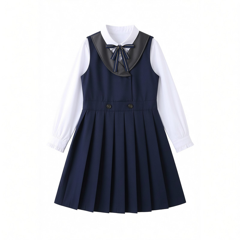 儿童学院风百褶裙演出服