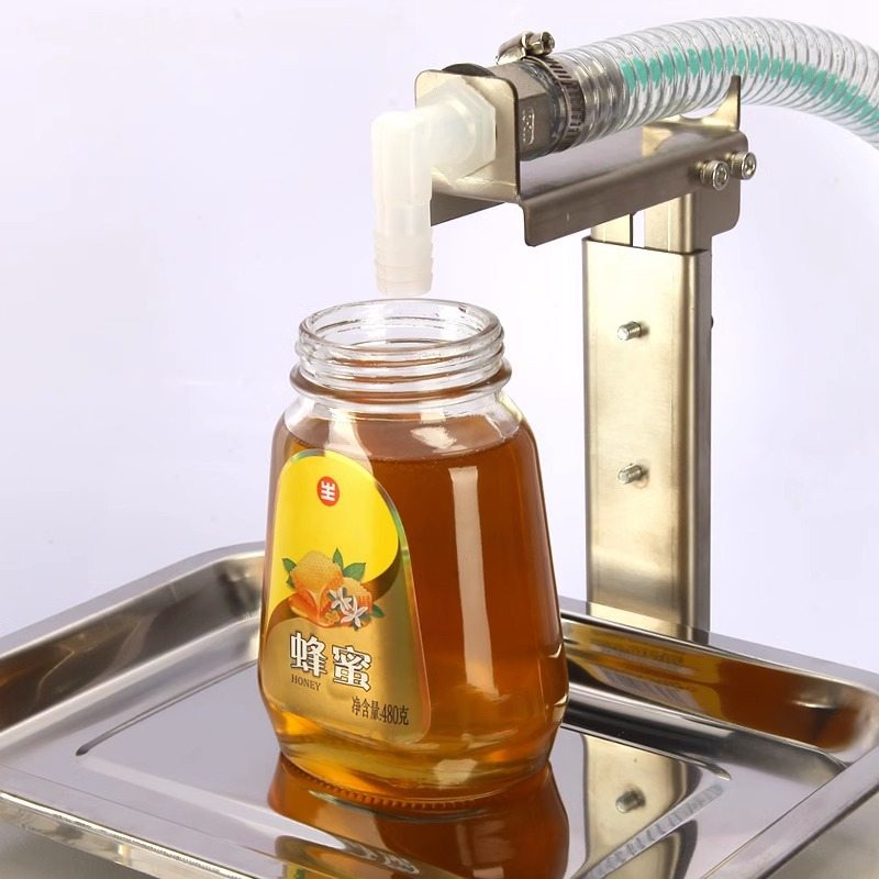 蜂蜜灌装机数控定量粘稠液体装瓶芝麻酱润滑油灌装设备自动分装机