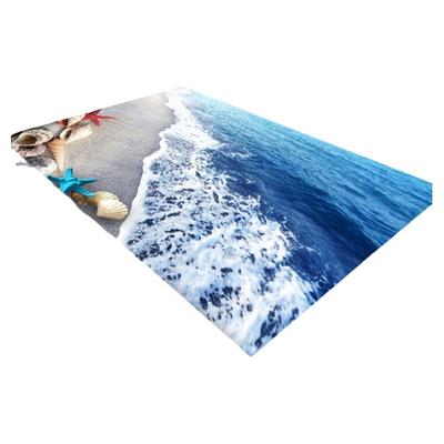 印花卡通茶几沙滩贝壳防滑地垫