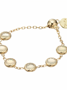 日系Aget风925银欧泊石榴石戒