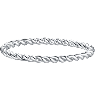 潮宏基铂雅系列波动铂金戒指pt950女戒情侣指环情人节情人节礼物