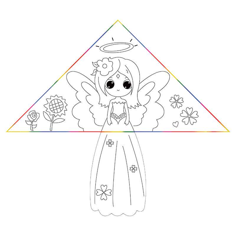 空中舞者空白绘画涂鸦微风易飞