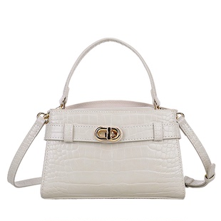 高级感包包2025新款小众轻奢鳄鱼纹手提凯莉包百搭通勤单肩斜挎包