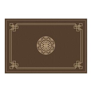 客厅地毯新中式加厚书房隔音地垫卧室床边沙发茶几毯免洗防水垫子