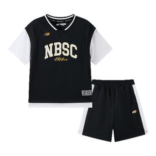 New Balance nb童装儿童男女夏季新款T恤短袖短裤套装ND2SF24083