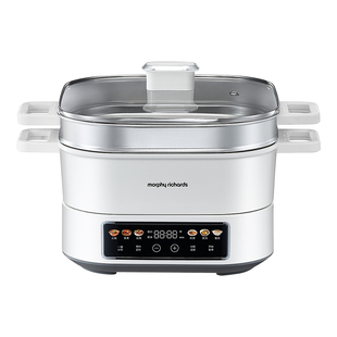 摩飞IH速蒸桑拿电火锅电锅家用电煮锅多功能蒸煮炒煎一体烹饪机