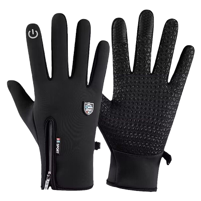 防水手套男士冬季保暖触屏骑行