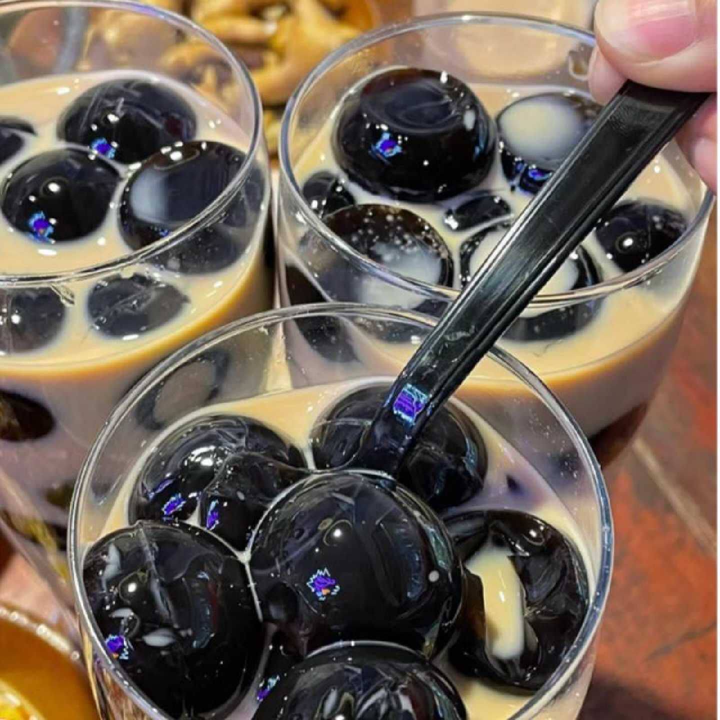 巨无霸珍珠粉圆巨型黑糖珍珠大颗粒大珍珠黑糖珍珠奶茶小料大波霸