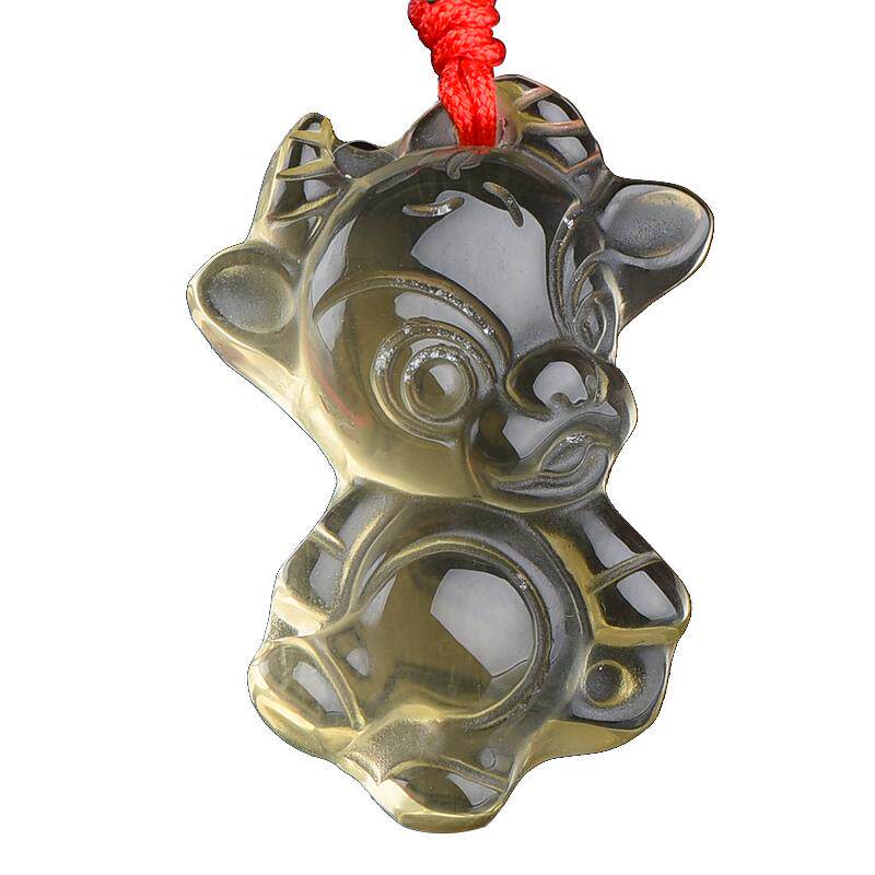 十二生肖水晶龙蛇属相项链吊坠