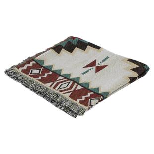 户外露营毛毯民族风彩色菱格复古沙发毯地毯北欧棉布沙发巾帐篷毯