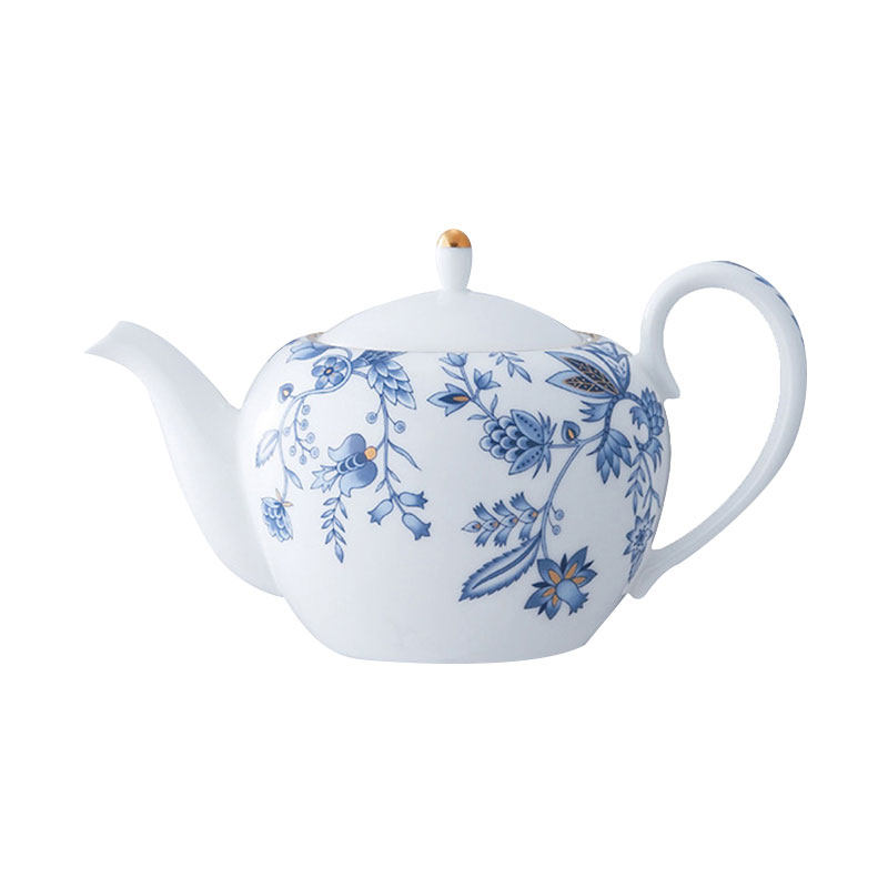noritake日本蓝色茶壶